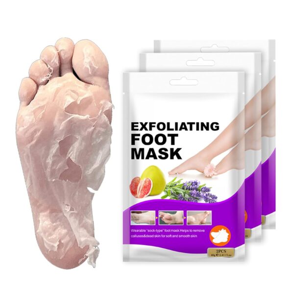 Happy Feet Foot Peel Mask, 03 Pack Original Exfoliant Foot Mask, Callus Remover for Rough Cracked Dry Feet Dead Skin, Gift for Mom Dad