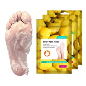 Happy Feet Foot Peel Mask, 03 Packs Original Exfoliant Foot Peel Mask, Callus Remover for Rough Cracked Dry Feet Dead Skin, Gift for Mom Dad