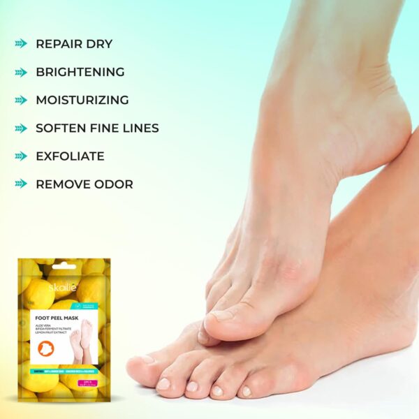 Happy Feet Foot Peel Mask, 03 Packs Original Exfoliant Foot Peel Mask, Callus Remover for Rough Cracked Dry Feet Dead Skin, Gift for Mom Dad - Image 6