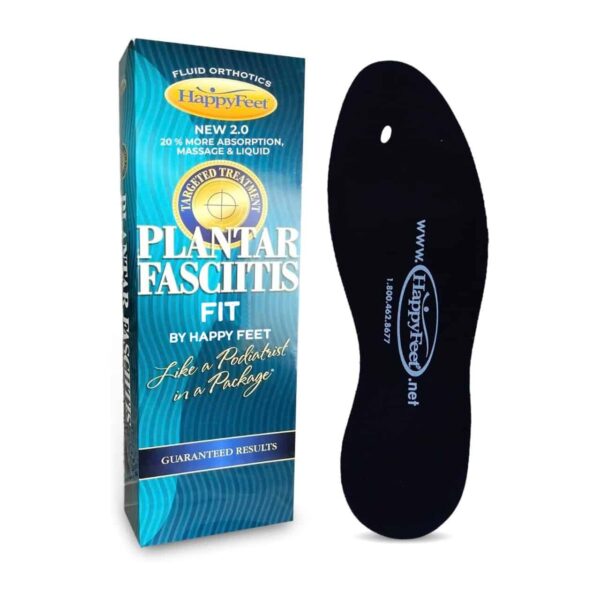 Plantar Fasciitis FIT Insoles with 20% more Absorption, Massage & Liquid